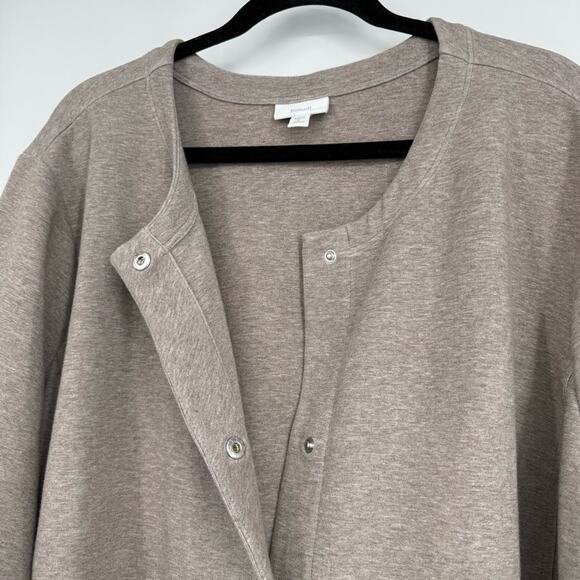 Pure Jill Longline Hidden Snap Front Knit Jacket Relaxed Fit Size 3X - Picture 6 of 7